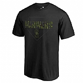 Men's Seattle Mariners Fanatics Branded Black Big & Tall Memorial Camo T-shirt FengYun,baseball caps,new era cap wholesale,wholesale hats